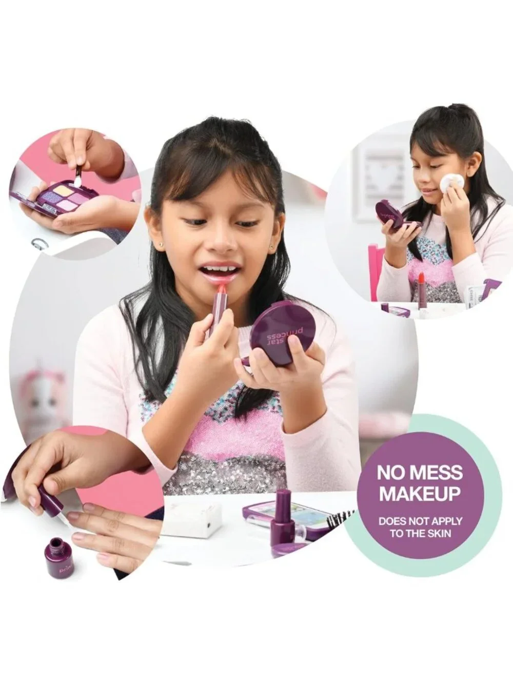 Toddler Play Purse for Girls - Includes Phone, Wallet & Makeup Accessories